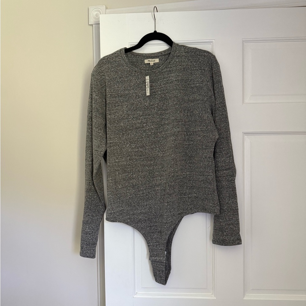 Madewell Gray Sweater Bodysuit